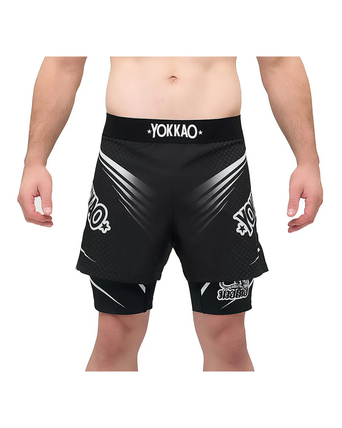 Pantalones cortos de doble lucha | Yokkao