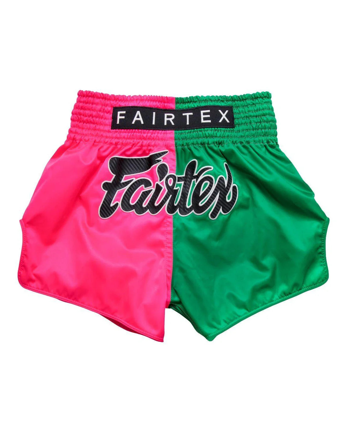 Pantalones cortos de Muay Thai Fairtex - Rosa/Verde