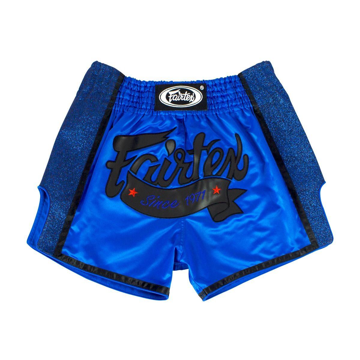 Shorts Muay Thai Fairtex - Azul - Thai Shark