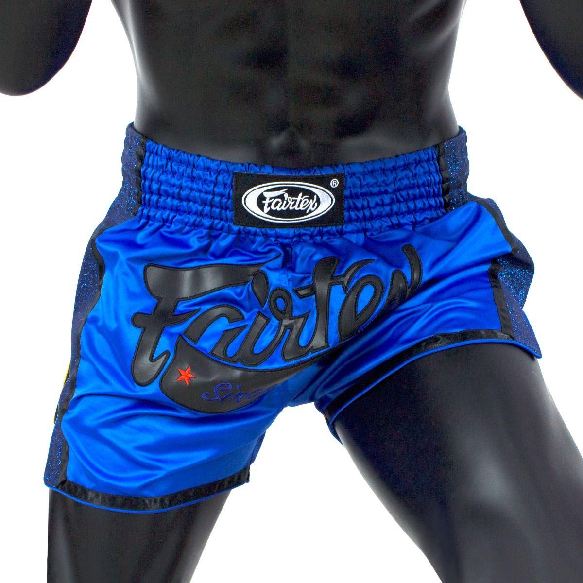 Shorts Muay Thai Fairtex - Azul - Thai Shark