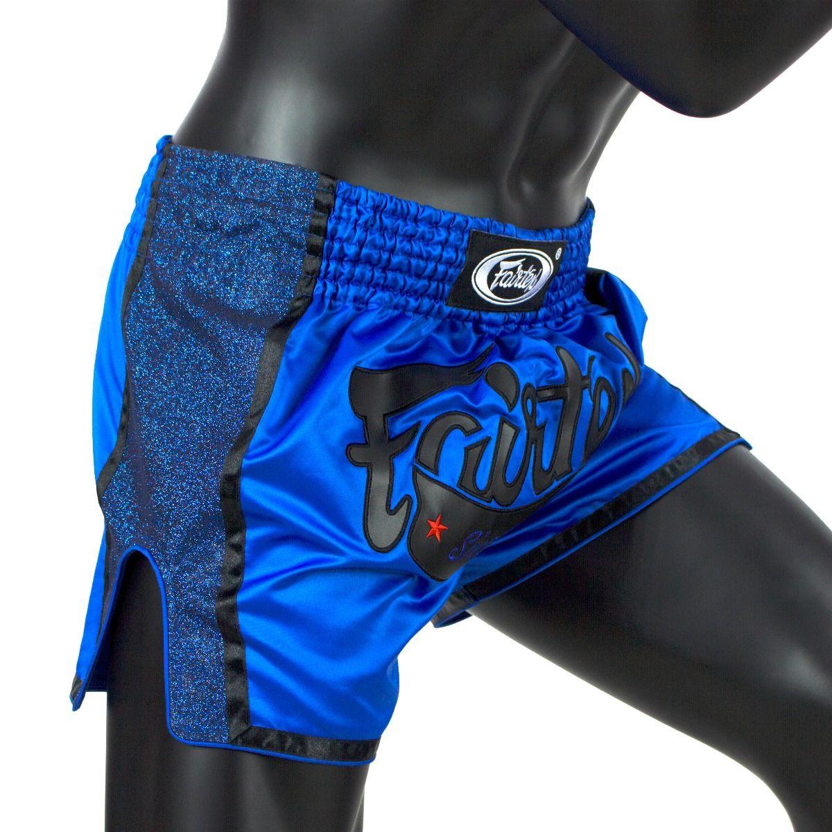 Shorts Muay Thai Fairtex - Azul - Thai Shark