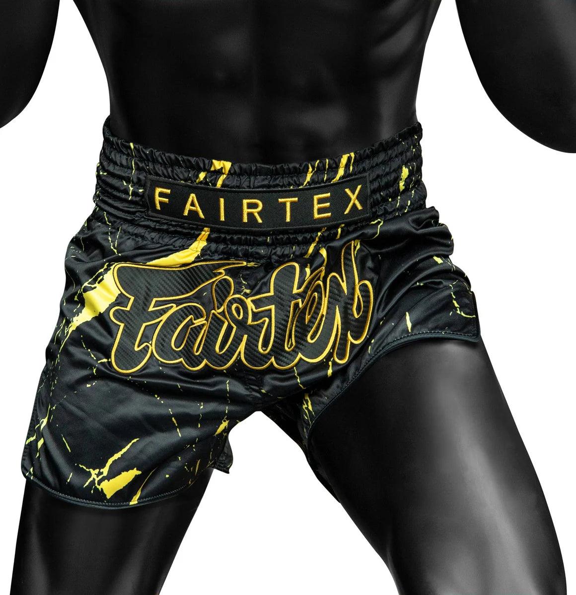 Shorts Muay Thai Fairtex - Black Marble - Thai Shark