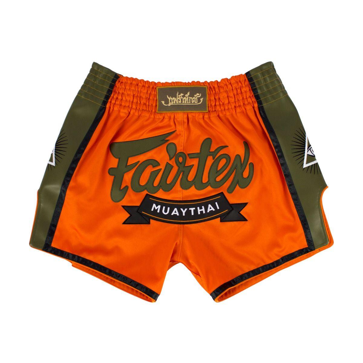 Shorts Muay Thai Fairtex - Laranja - Thai Shark