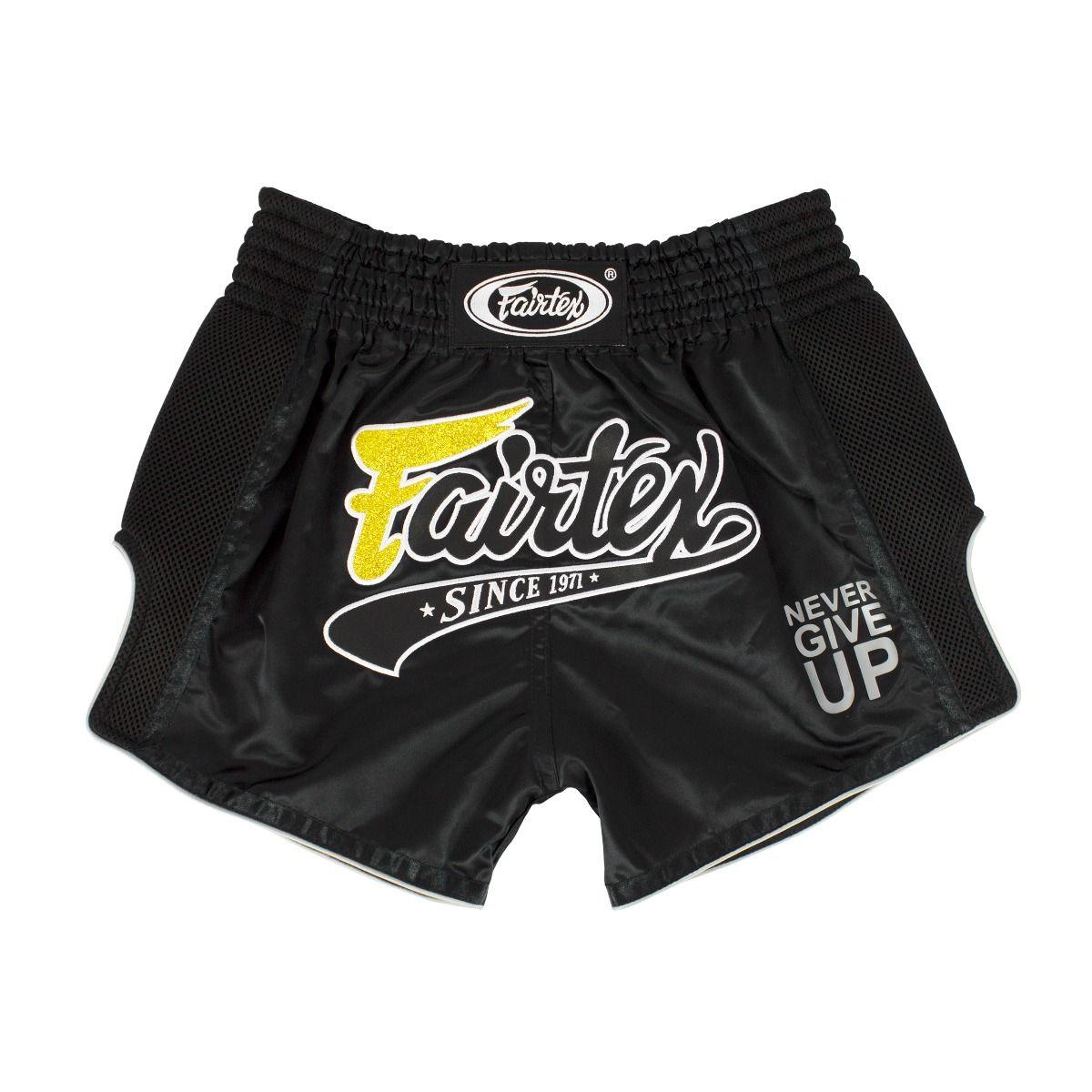 Shorts Muay Thai Fairtex - Preto - Thai Shark