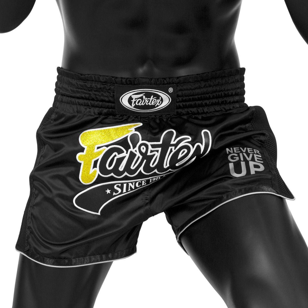 Shorts Muay Thai Fairtex - Preto - Thai Shark