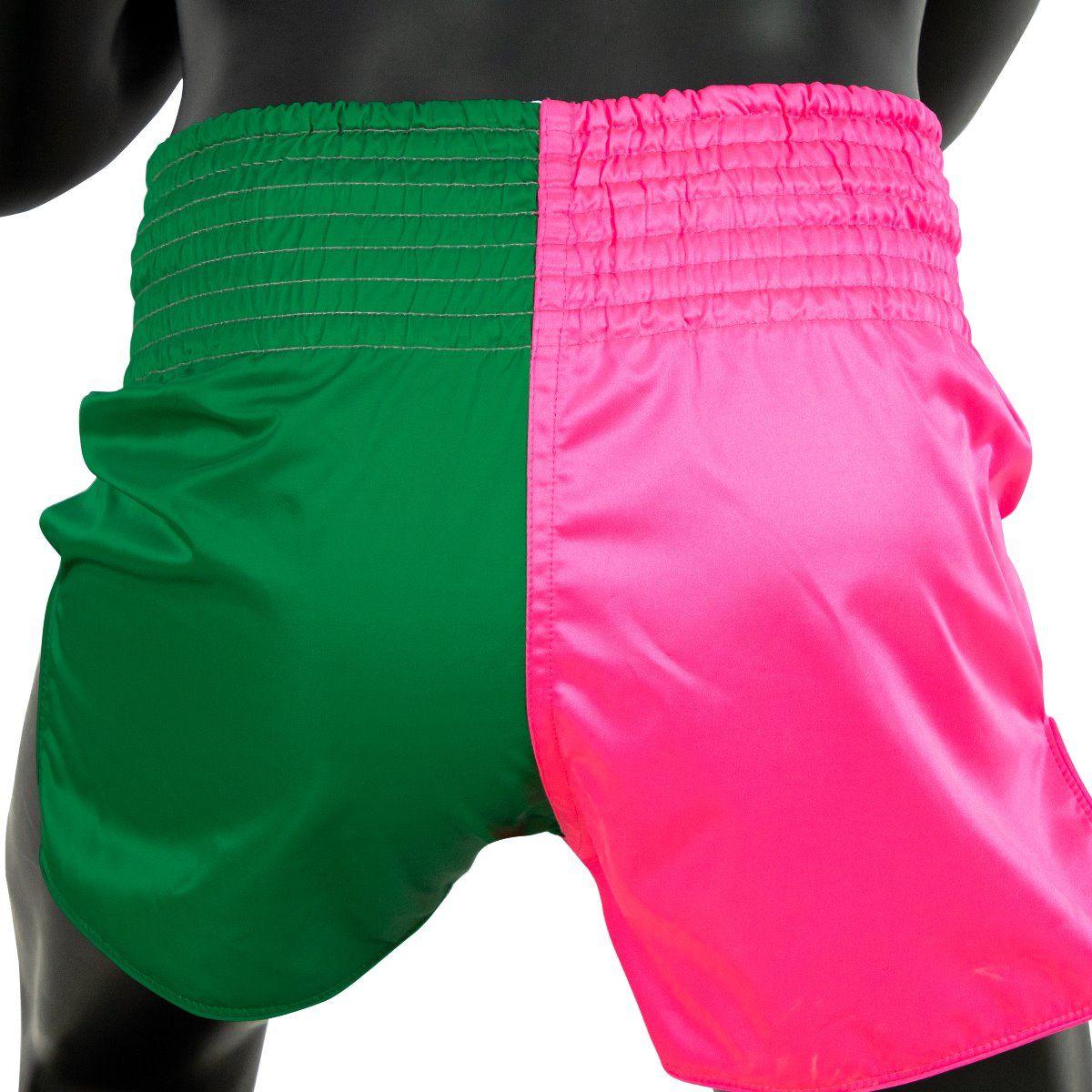 Shorts Muay Thai Fairtex - Rosa/Verde - Thai Shark