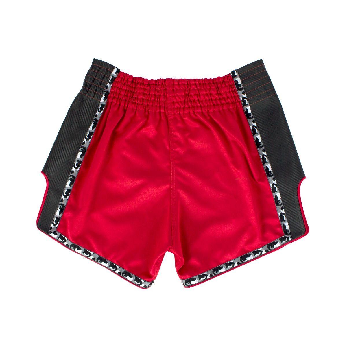 Shorts Muay Thai Fairtex - Vermelho/Preto - Thai Shark